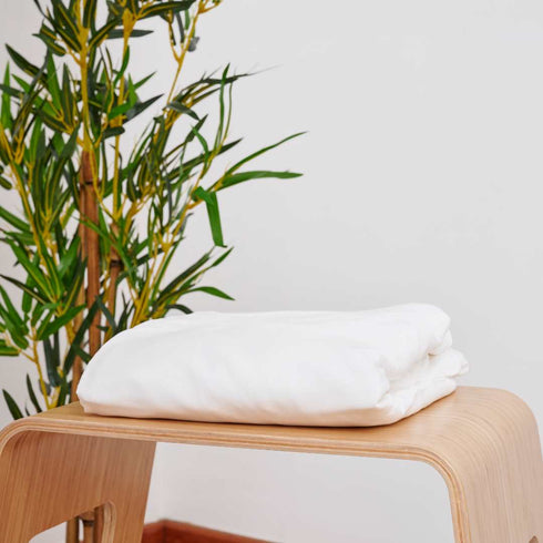 Bamboo White Fitted Sheet (6583695442008)
